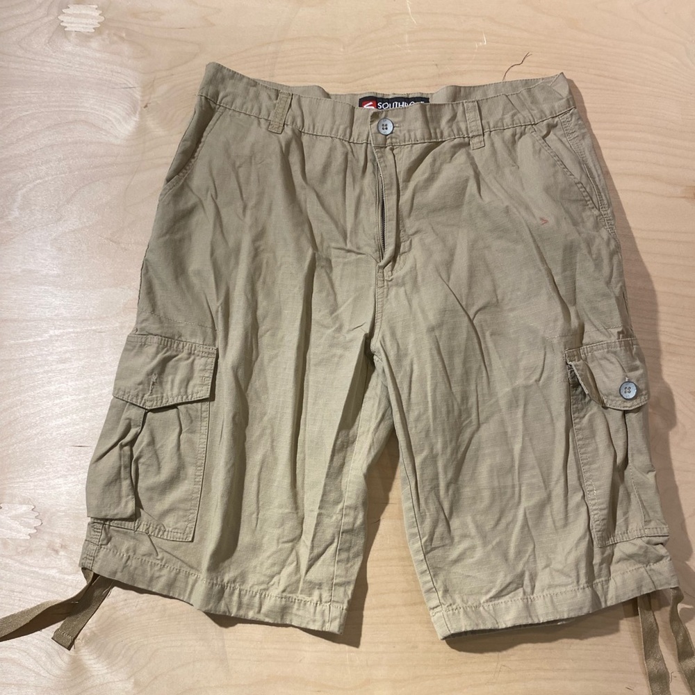 SouthPole Men's Tan Cargo Shorts 36 (B)